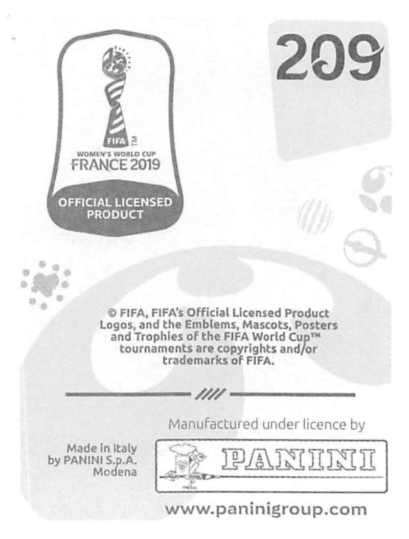 2019 Panini FIFA Women's World Cup Stickers Pick From List With Foils 1-240 - Picture 419 of 481
