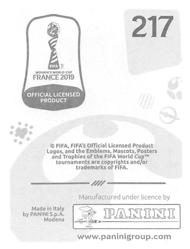 2019 Panini FIFA Women's World Cup Stickers Pick From List With Foils 1-240 - Picture 435 of 481