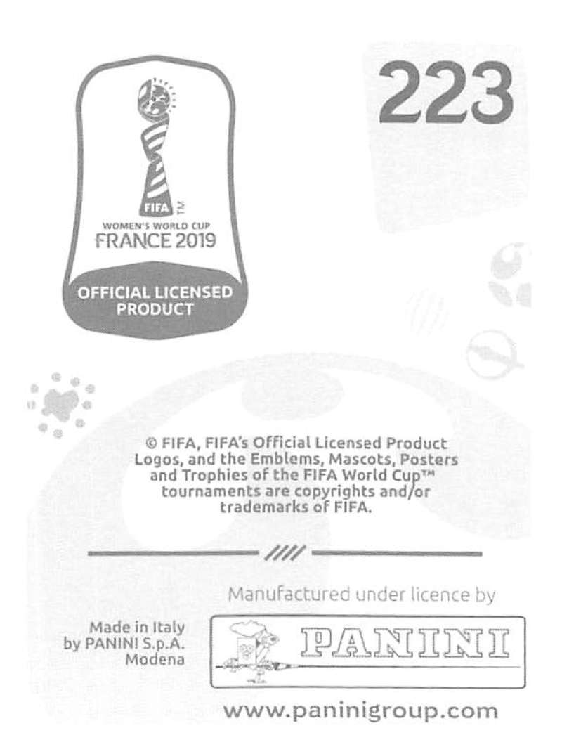 2019 Panini FIFA Women's World Cup Stickers Pick From List With Foils 1-240 - Picture 447 of 481