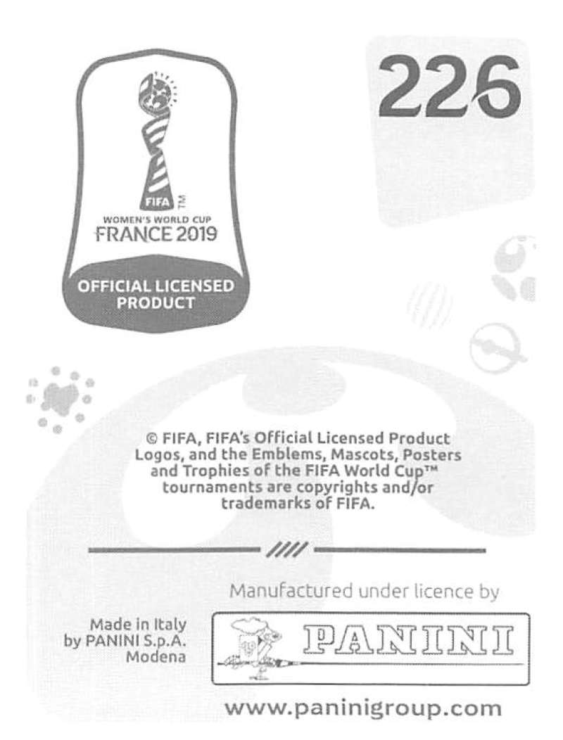 2019 Panini FIFA Women's World Cup Stickers Pick From List With Foils 1-240 - Picture 453 of 481