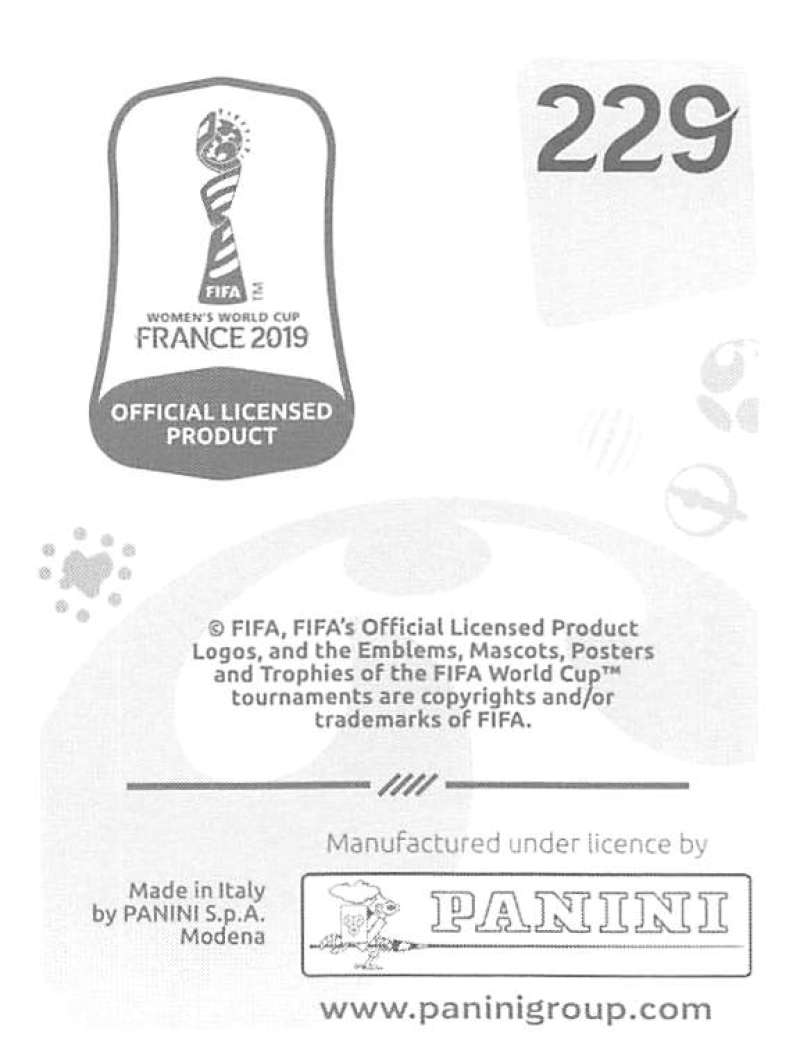 2019 Panini FIFA Women's World Cup Stickers Pick From List With Foils 1-240 - Picture 459 of 481