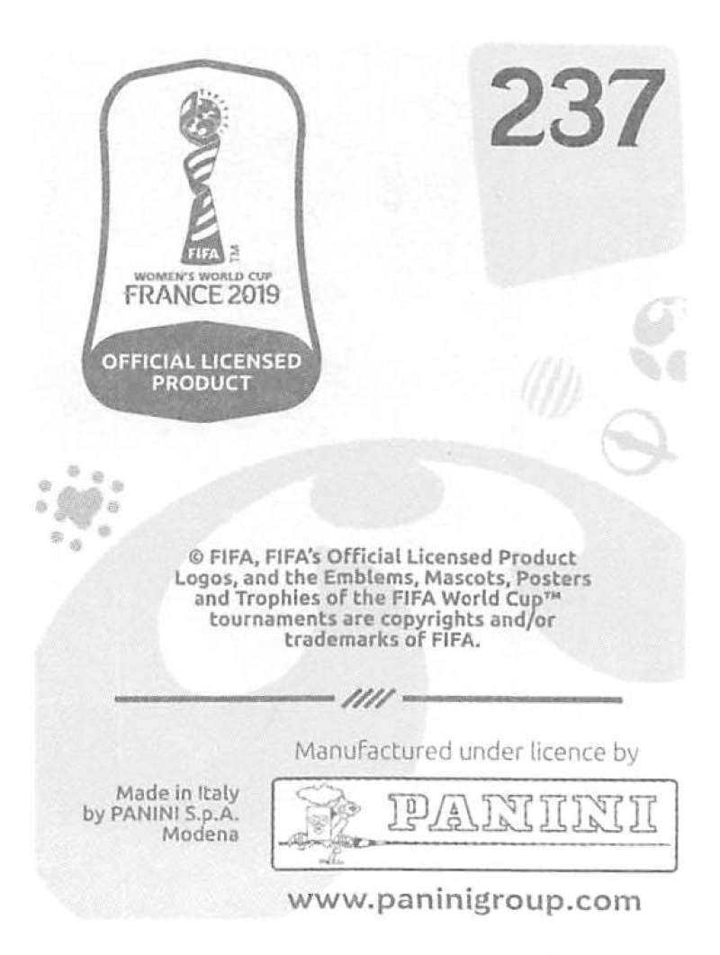 2019 Panini FIFA Women's World Cup Stickers Pick From List With Foils 1-240 - Picture 475 of 481