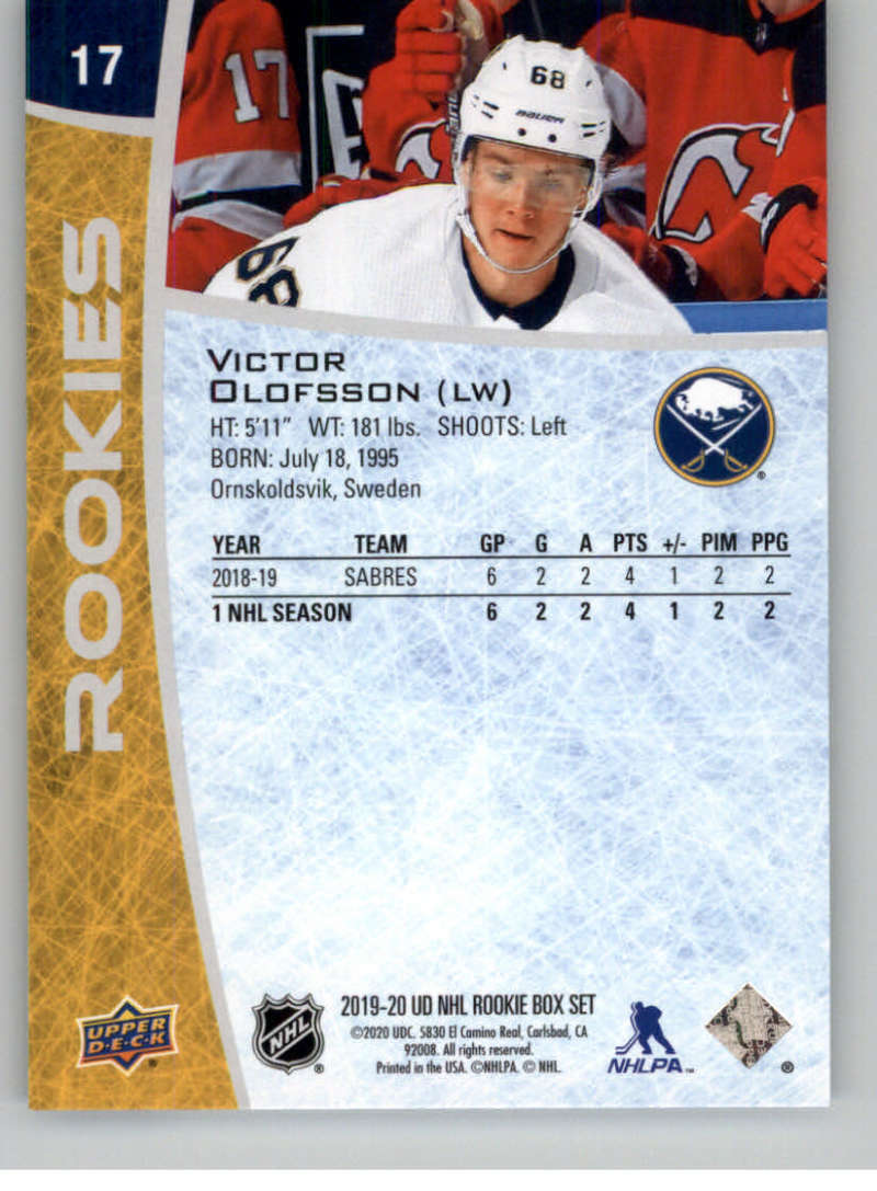 2019-20 Upper Deck Rookie Class Hockey Box Set Base or Autographs Pick From List - Picture 35 of 57