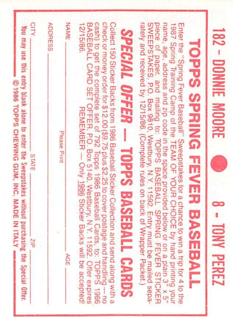 1986 Topps MLB Baseball Album Stickers Pick From List - Picture 16 of 398