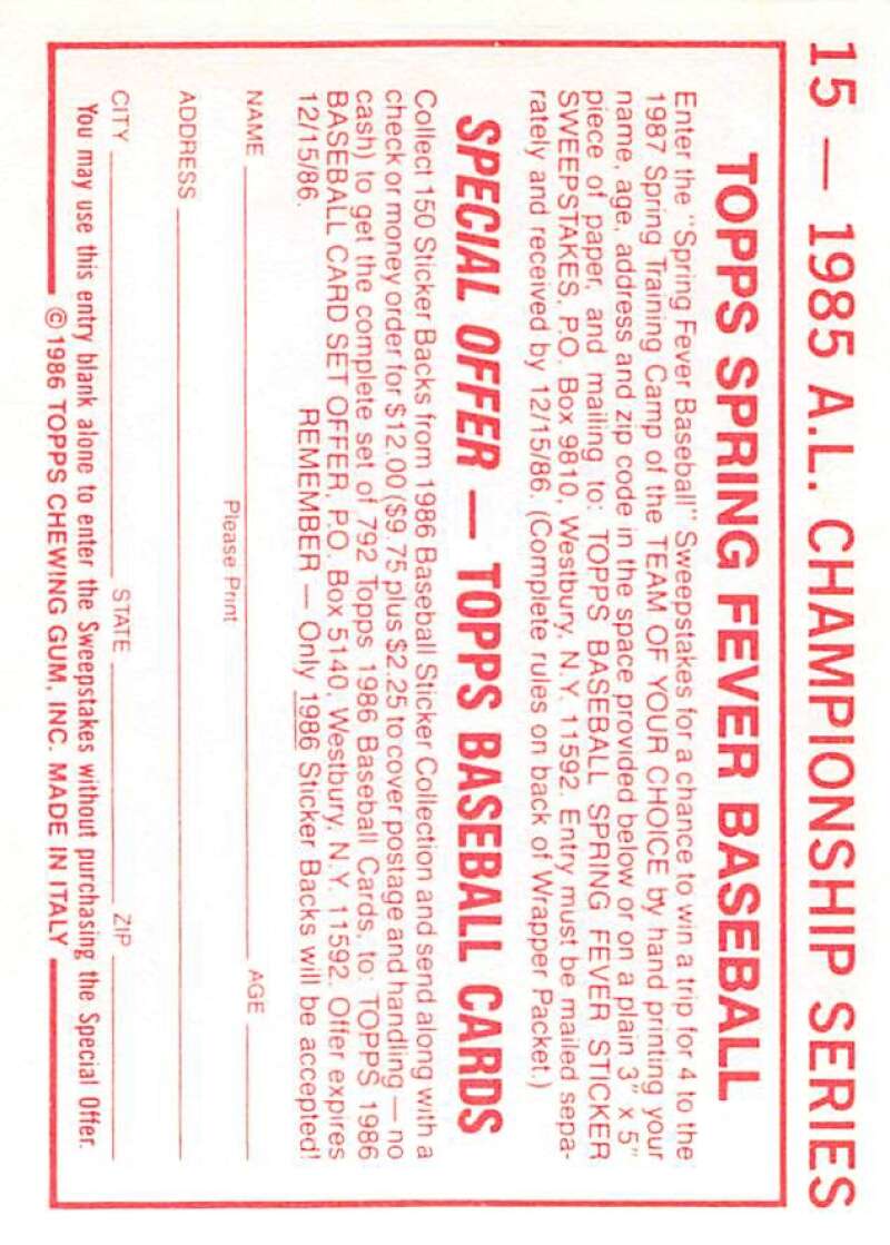 1986 Topps MLB Baseball Album Stickers Pick From List - Picture 30 of 398