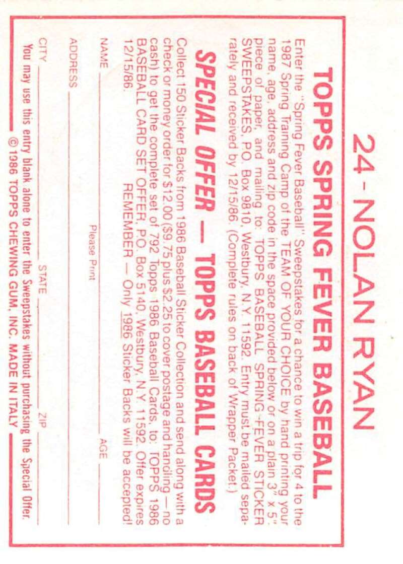 1986 Topps MLB Baseball Album Stickers Pick From List - Picture 48 of 398