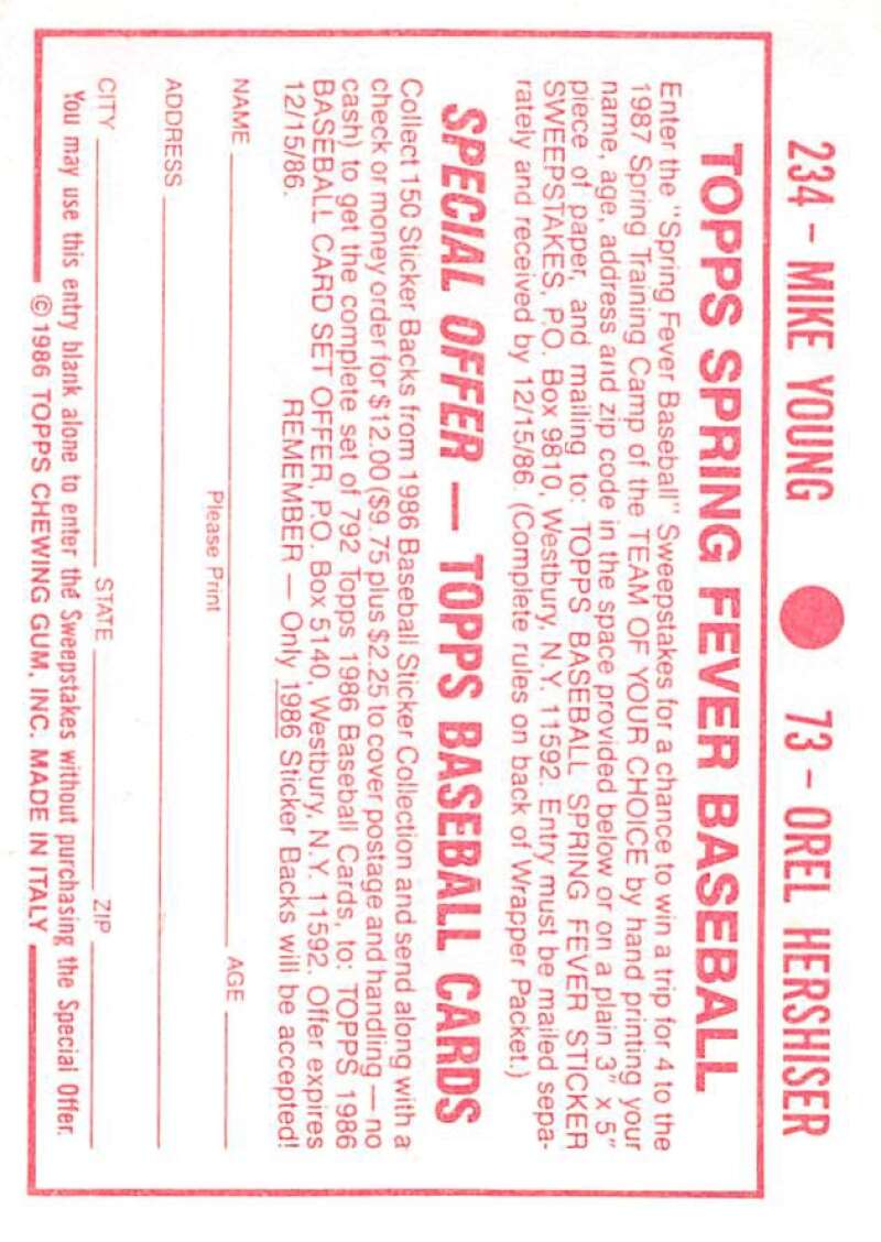 1986 Topps MLB Baseball Album Stickers Pick From List - Picture 146 of 398