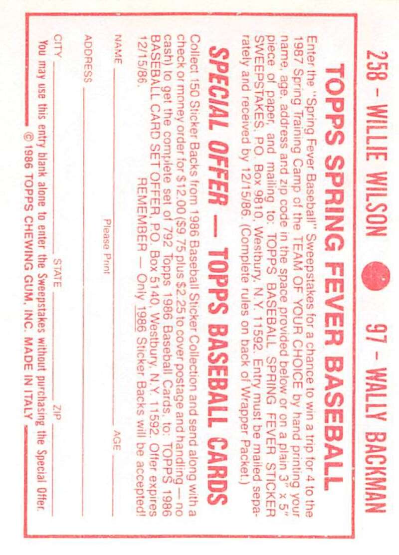 1986 Topps MLB Baseball Album Stickers Pick From List - Picture 194 of 398