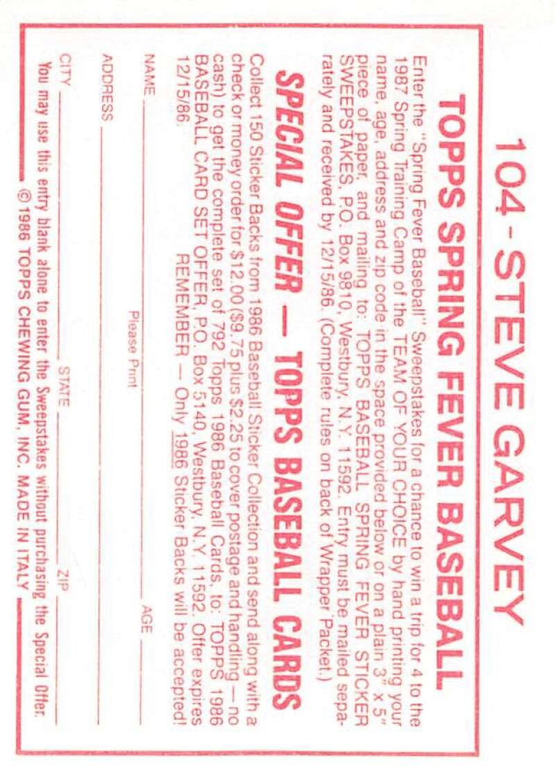 1986 Topps MLB Baseball Album Stickers Pick From List - Picture 208 of 398