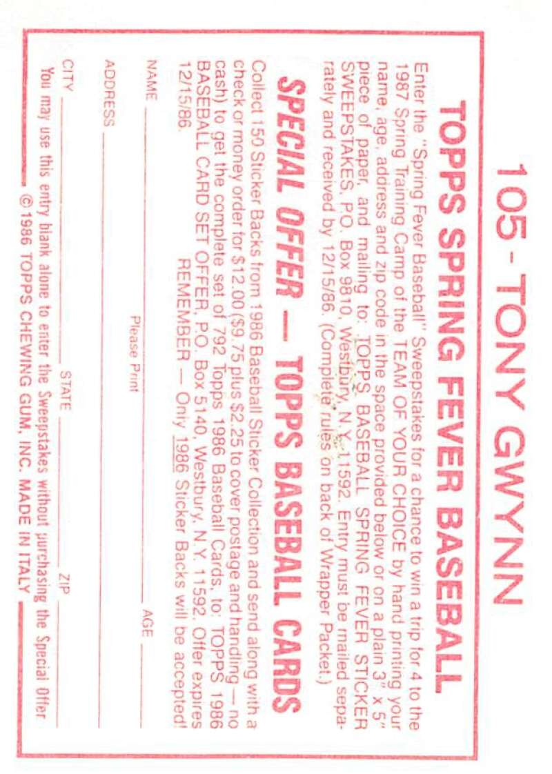 1986 Topps MLB Baseball Album Stickers Pick From List - Picture 210 of 398