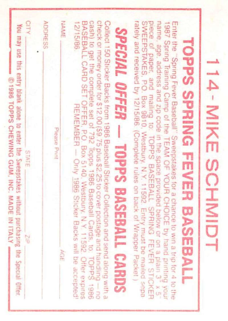 1986 Topps MLB Baseball Album Stickers Pick From List - Picture 228 of 398