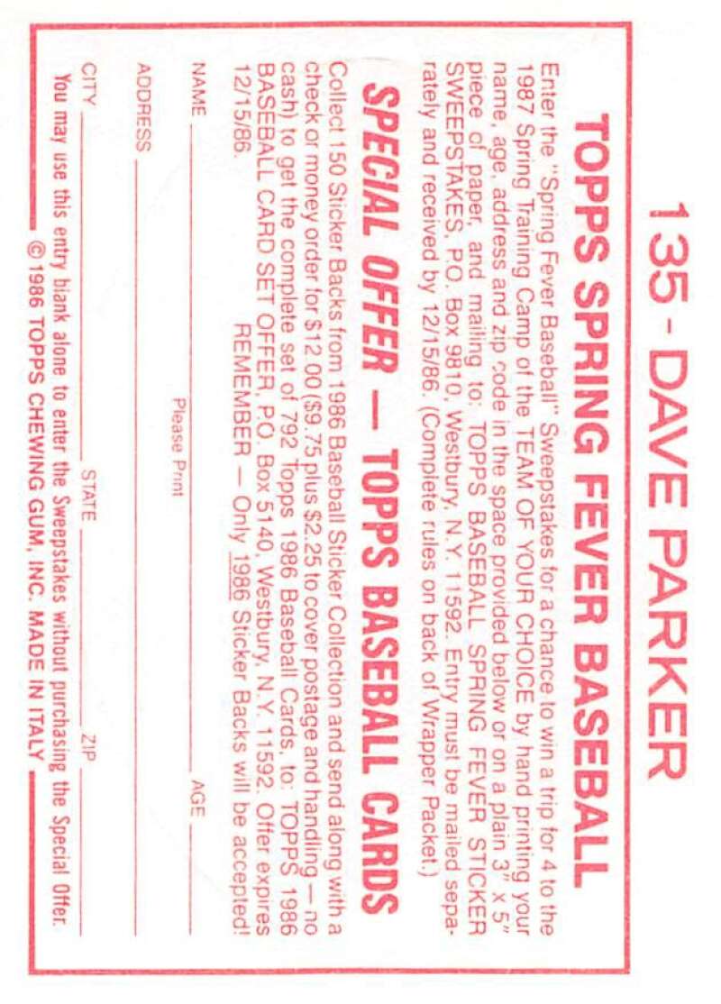 1986 Topps MLB Baseball Album Stickers Pick From List - Picture 270 of 398