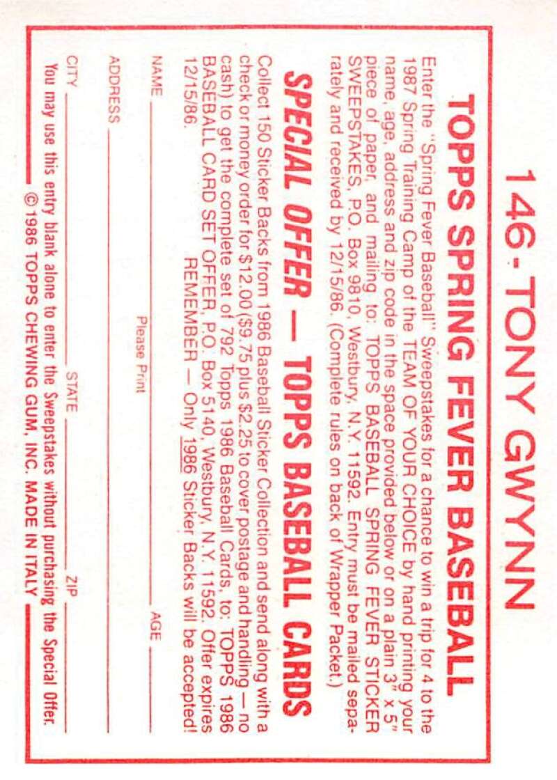 1986 Topps MLB Baseball Album Stickers Pick From List - Picture 292 of 398