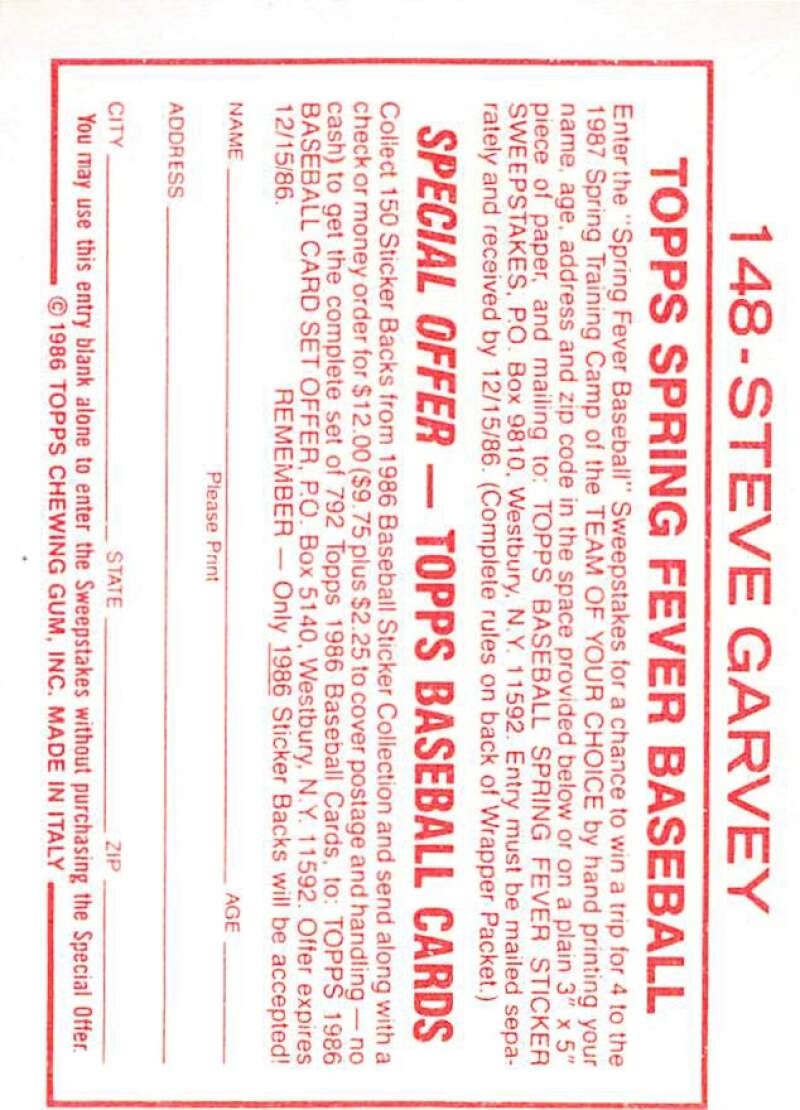 1986 Topps MLB Baseball Album Stickers Pick From List - Picture 296 of 398