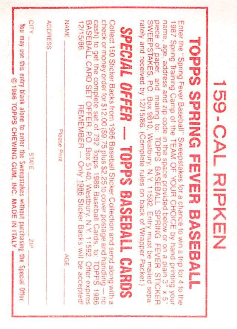 1986 Topps MLB Baseball Album Stickers Pick From List - Picture 318 of 398