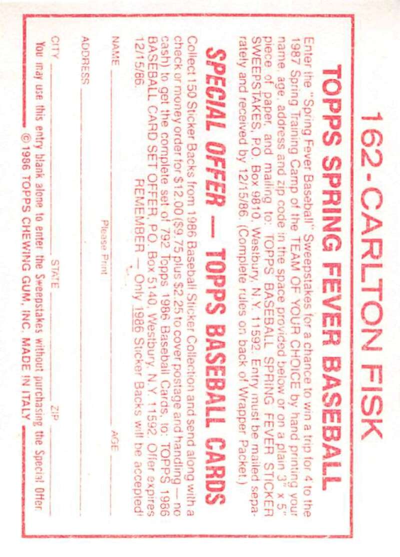 1986 Topps MLB Baseball Album Stickers Pick From List - Picture 324 of 398