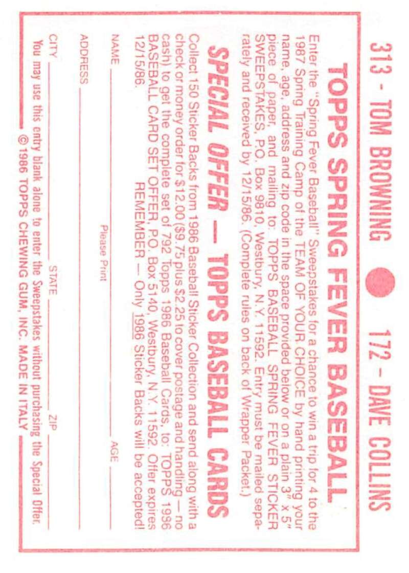 1986 Topps MLB Baseball Album Stickers Pick From List - Picture 344 of 398