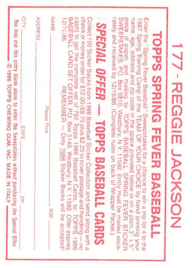 1986 Topps MLB Baseball Album Stickers Pick From List - Picture 352 of 398