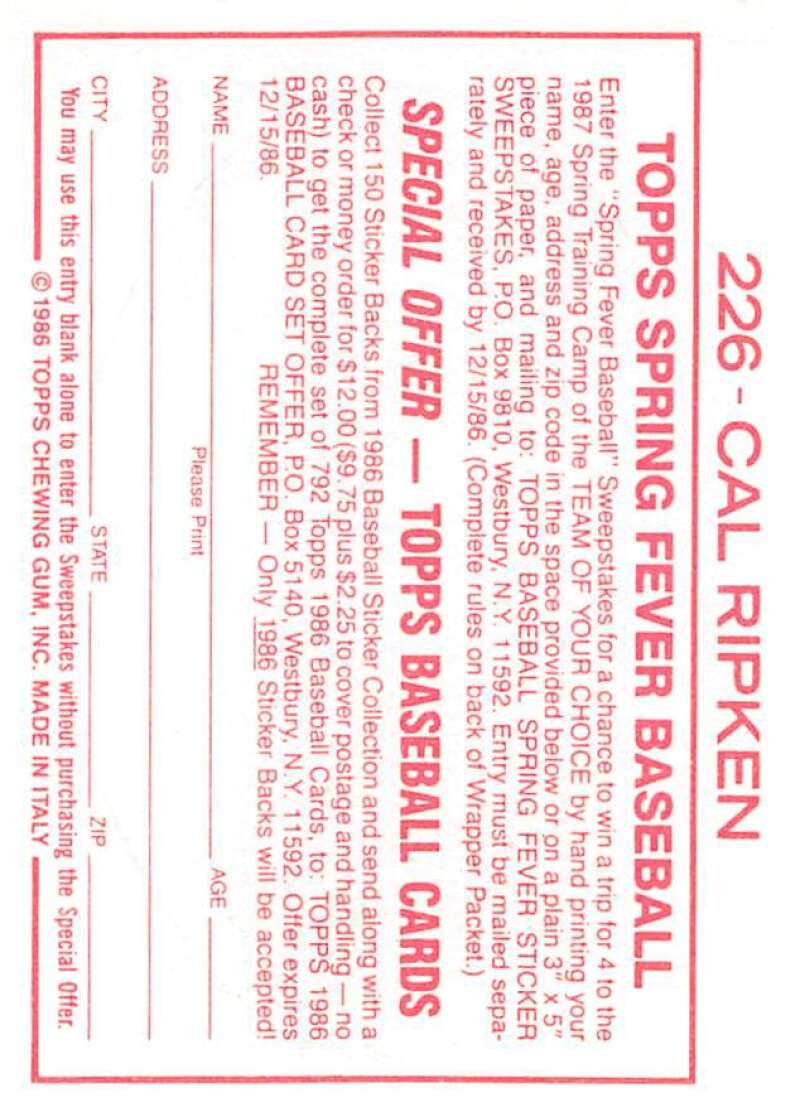 1986 Topps MLB Baseball Album Stickers Pick From List - Picture 370 of 398