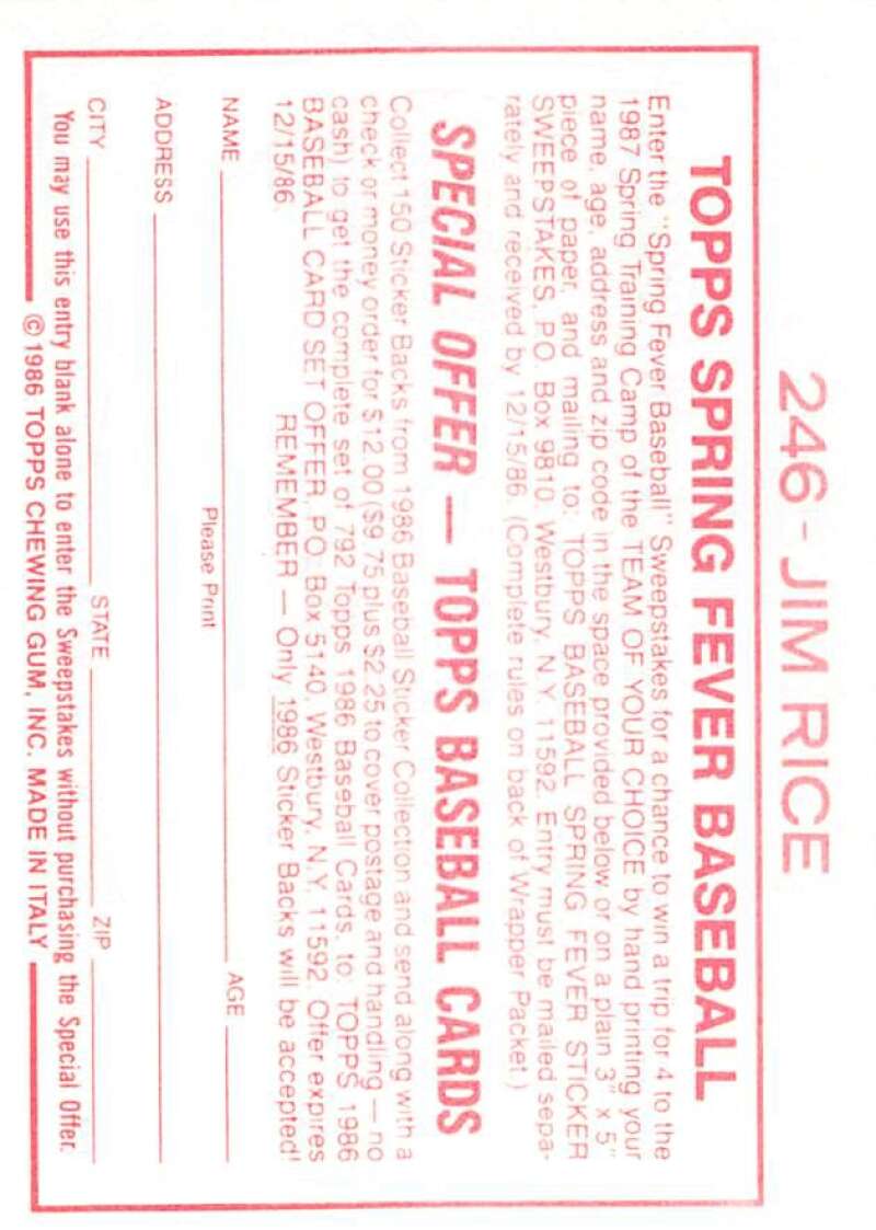 1986 Topps MLB Baseball Album Stickers Pick From List - Picture 378 of 398