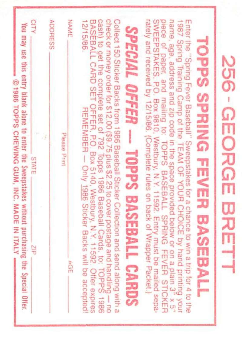 1986 Topps MLB Baseball Album Stickers Pick From List - Picture 382 of 398