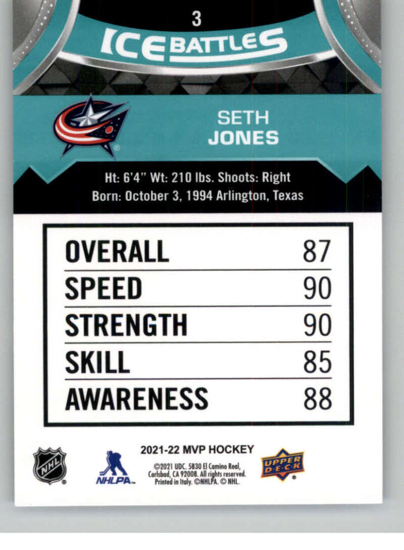 2021-22 Upper Deck MVP ICE BATTLES NHL Hockey Trading Cards Pick From List - Bild 6 von 500