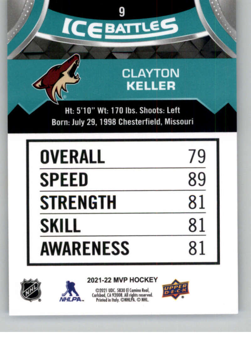 2021-22 Upper Deck MVP ICE BATTLES NHL Hockey Trading Cards Pick From List - Bild 18 von 500