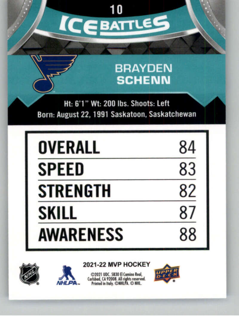 2021-22 Upper Deck MVP ICE BATTLES NHL Hockey Trading Cards Pick From List - Bild 20 von 500