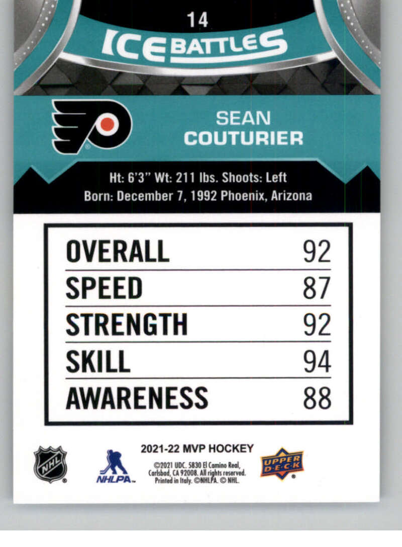 2021-22 Upper Deck MVP ICE BATTLES NHL Hockey Trading Cards Pick From List - Bild 28 von 500