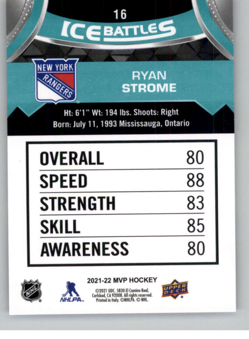 2021-22 Upper Deck MVP ICE BATTLES NHL Hockey Trading Cards Pick From List - Bild 32 von 500