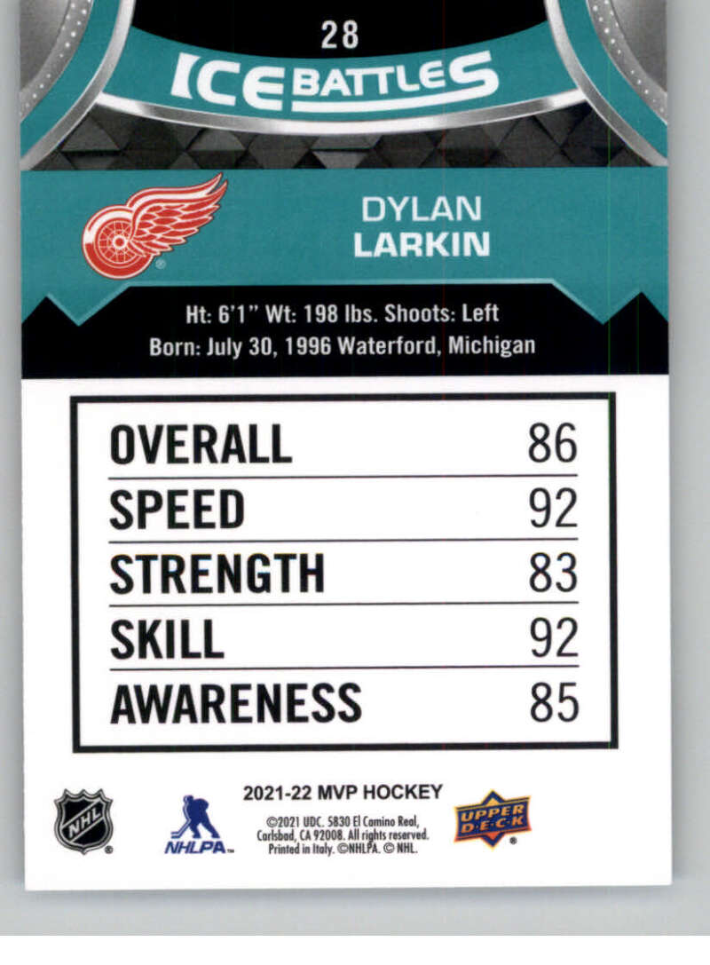 2021-22 Upper Deck MVP ICE BATTLES NHL Hockey Trading Cards Pick From List - Bild 56 von 500