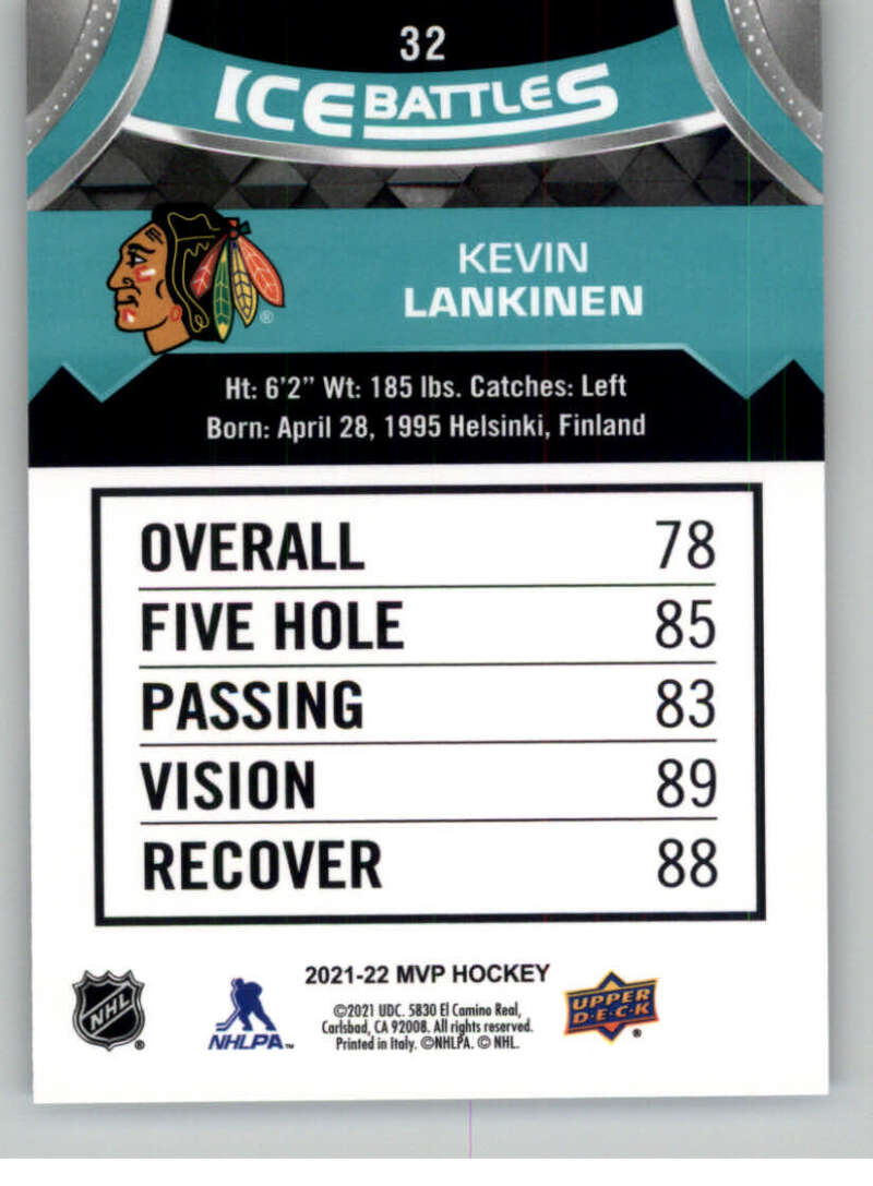 2021-22 Upper Deck MVP ICE BATTLES NHL Hockey Trading Cards Pick From List - Bild 64 von 500