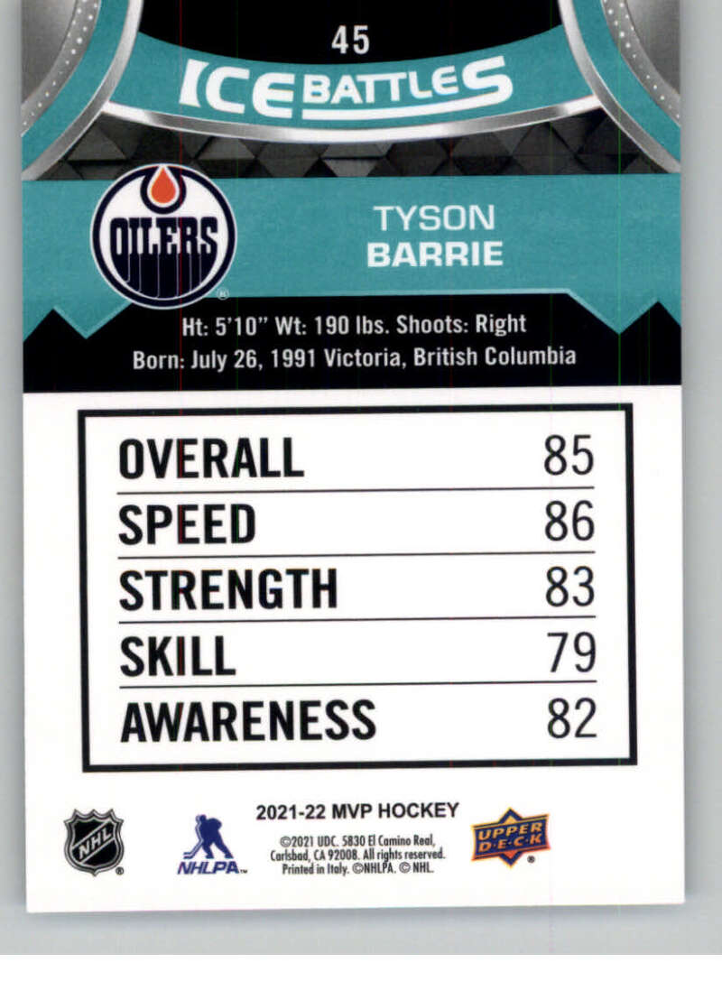 2021-22 Upper Deck MVP ICE BATTLES NHL Hockey Trading Cards Pick From List - Bild 90 von 500