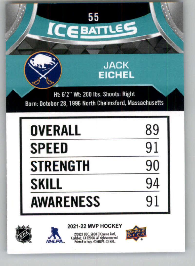2021-22 Upper Deck MVP ICE BATTLES NHL Hockey Trading Cards Pick From List - Bild 110 von 500