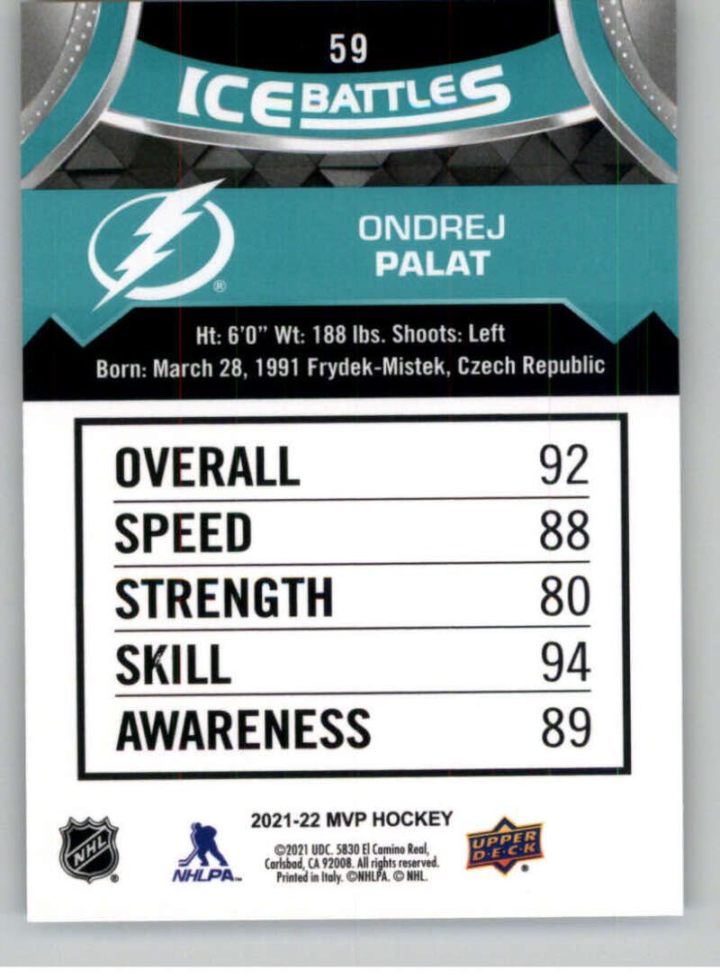 2021-22 Upper Deck MVP ICE BATTLES NHL Hockey Trading Cards Pick From List - Bild 118 von 500