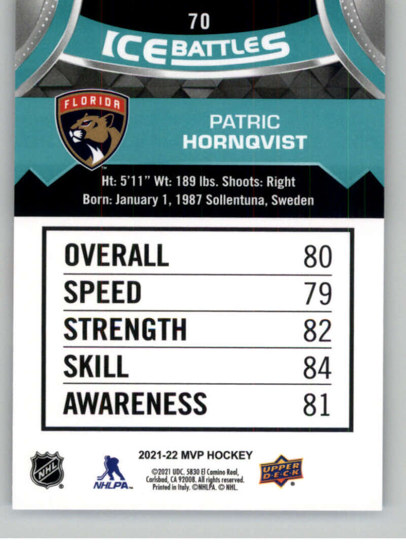 2021-22 Upper Deck MVP ICE BATTLES NHL Hockey Trading Cards Pick From List - Bild 140 von 500