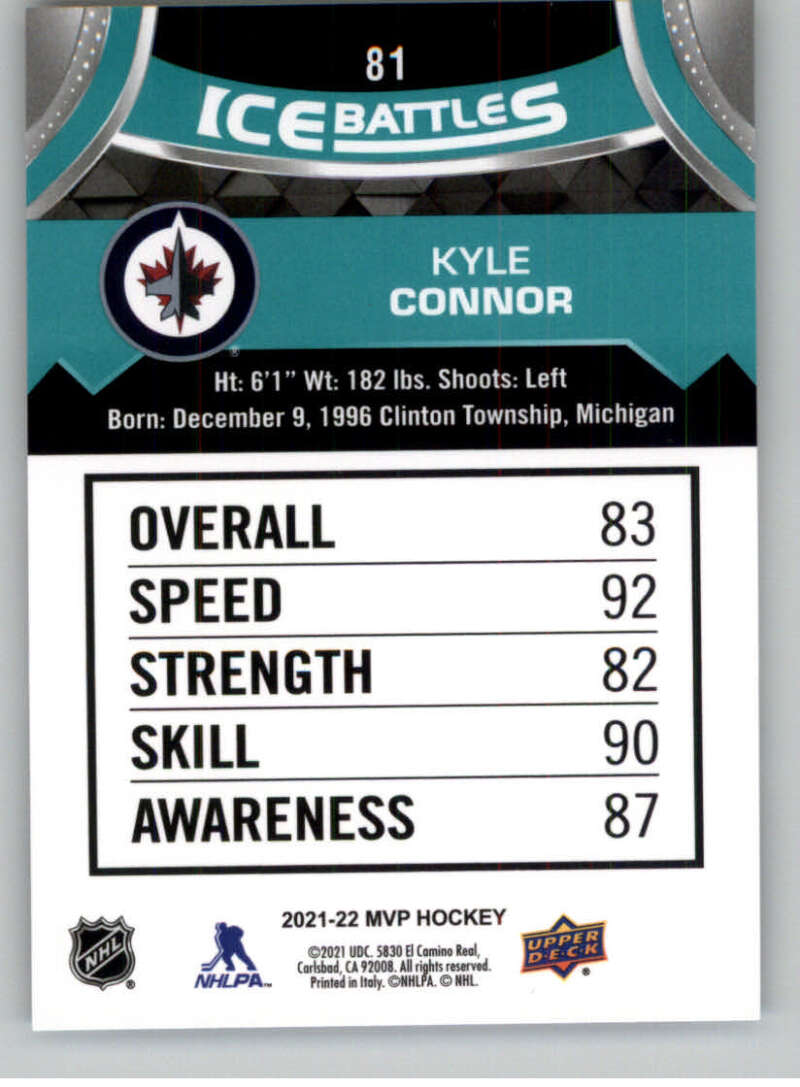 2021-22 Upper Deck MVP ICE BATTLES NHL Hockey Trading Cards Pick From List - Bild 162 von 500