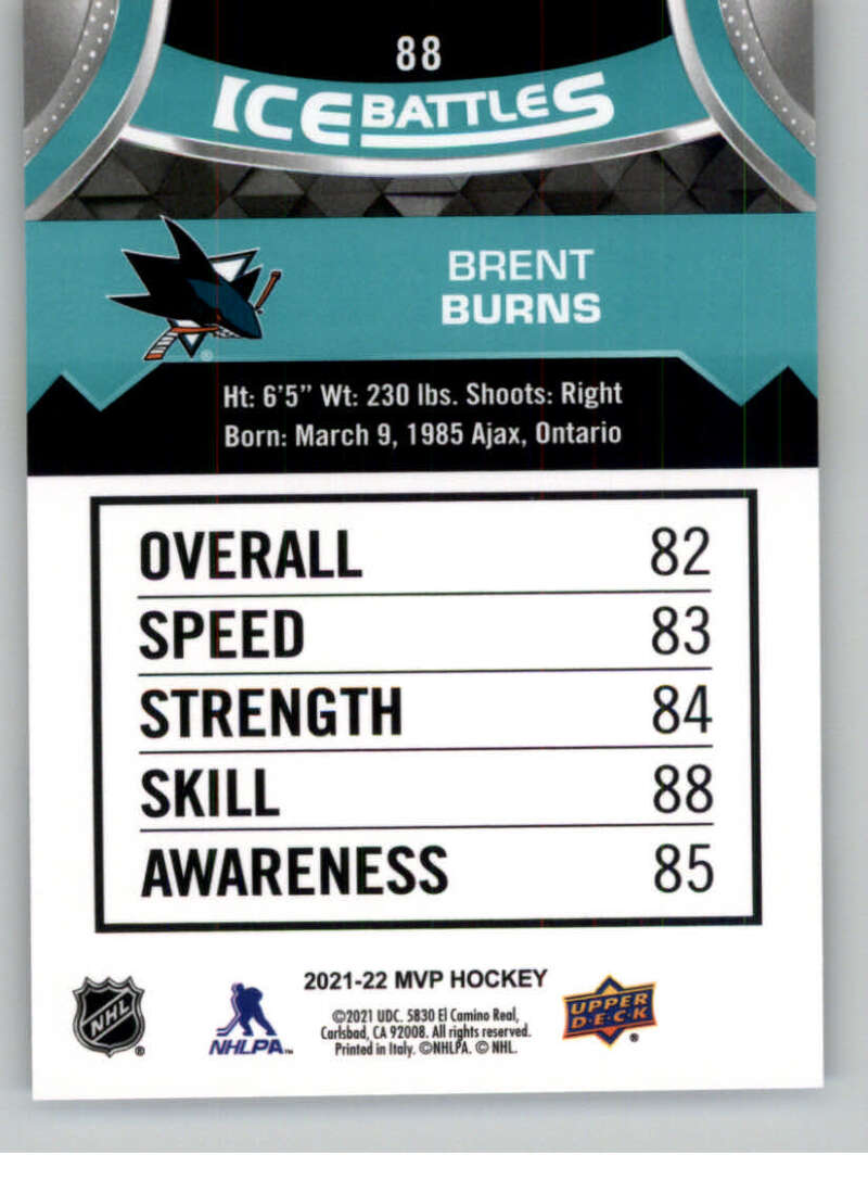 2021-22 Upper Deck MVP ICE BATTLES NHL Hockey Trading Cards Pick From List - Bild 176 von 500