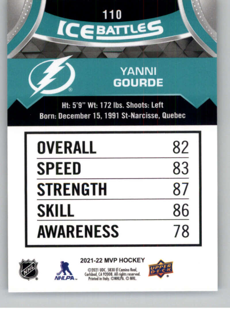 2021-22 Upper Deck MVP ICE BATTLES NHL Hockey Trading Cards Pick From List - Bild 220 von 500