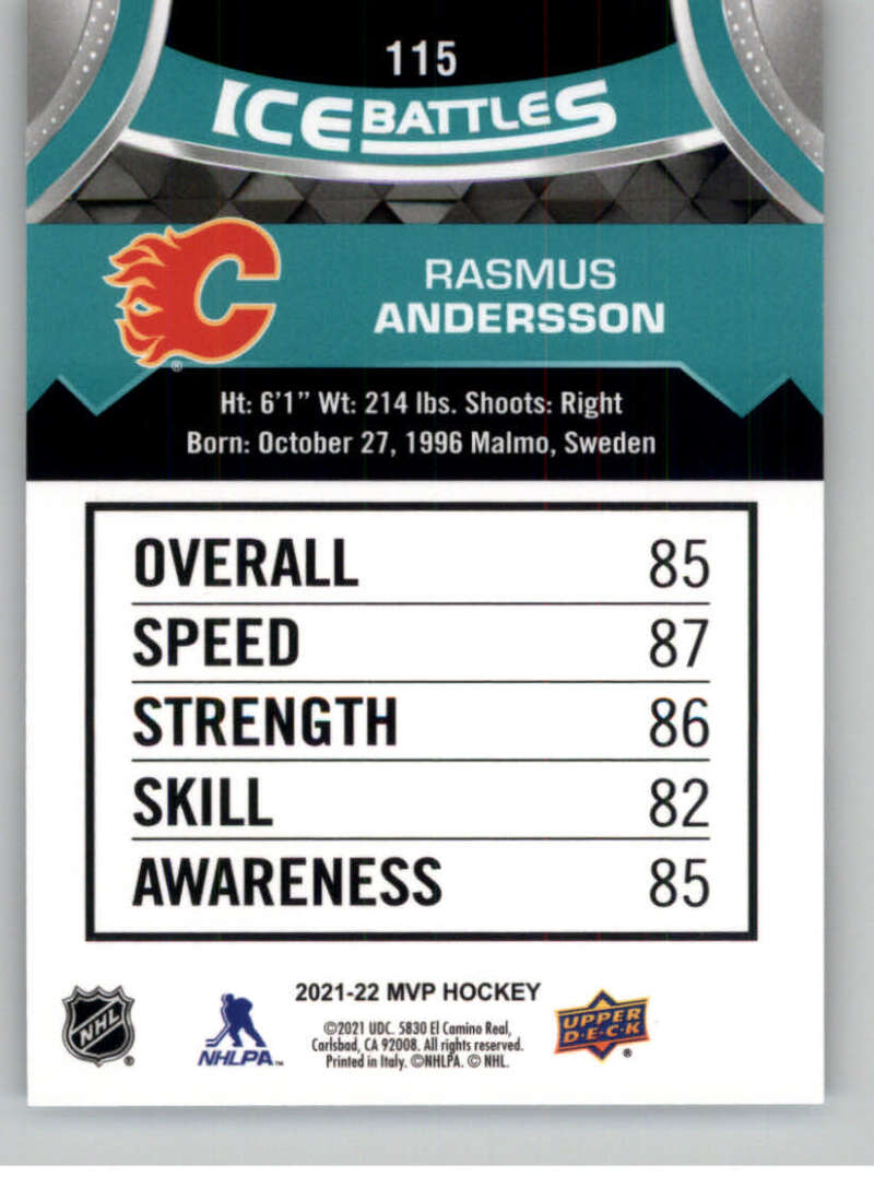 2021-22 Upper Deck MVP ICE BATTLES NHL Hockey Trading Cards Pick From List - Bild 230 von 500