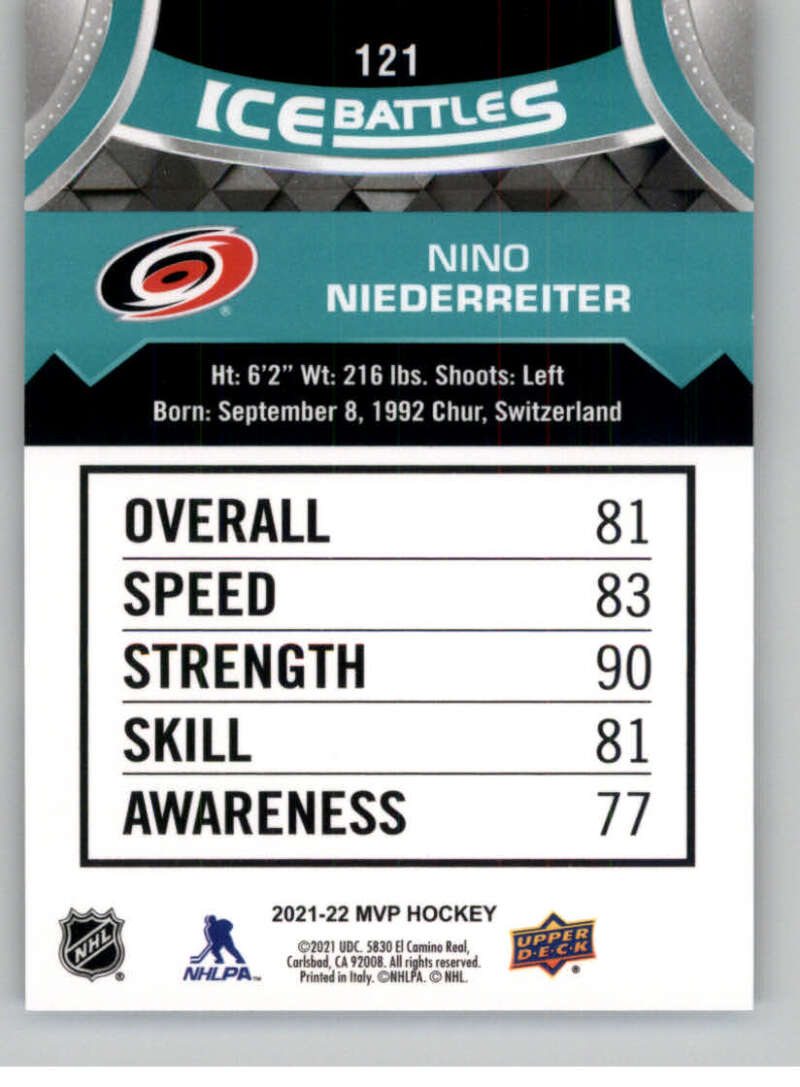 2021-22 Upper Deck MVP ICE BATTLES NHL Hockey Trading Cards Pick From List - Bild 242 von 500