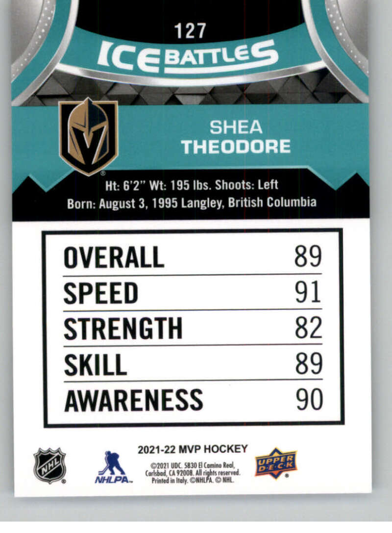 2021-22 Upper Deck MVP ICE BATTLES NHL Hockey Trading Cards Pick From List - Bild 254 von 500