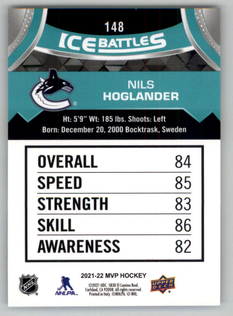 2021-22 Upper Deck MVP ICE BATTLES NHL Hockey Trading Cards Pick From List - Bild 296 von 500