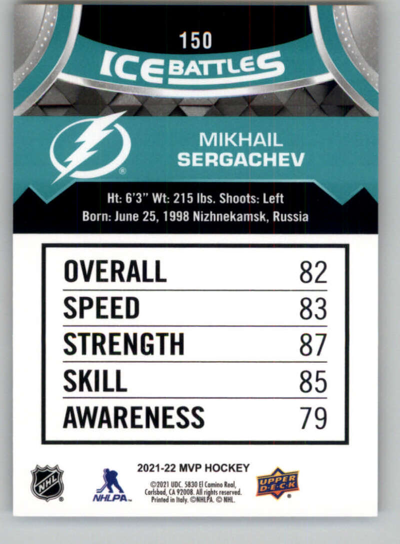 2021-22 Upper Deck MVP ICE BATTLES NHL Hockey Trading Cards Pick From List - Bild 300 von 500