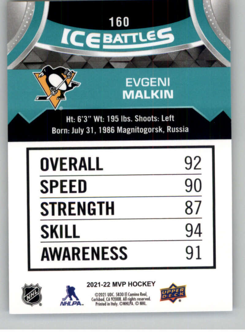 2021-22 Upper Deck MVP ICE BATTLES NHL Hockey Trading Cards Pick From List - Bild 320 von 500