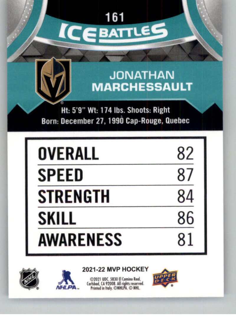 2021-22 Upper Deck MVP ICE BATTLES NHL Hockey Trading Cards Pick From List - Bild 322 von 500