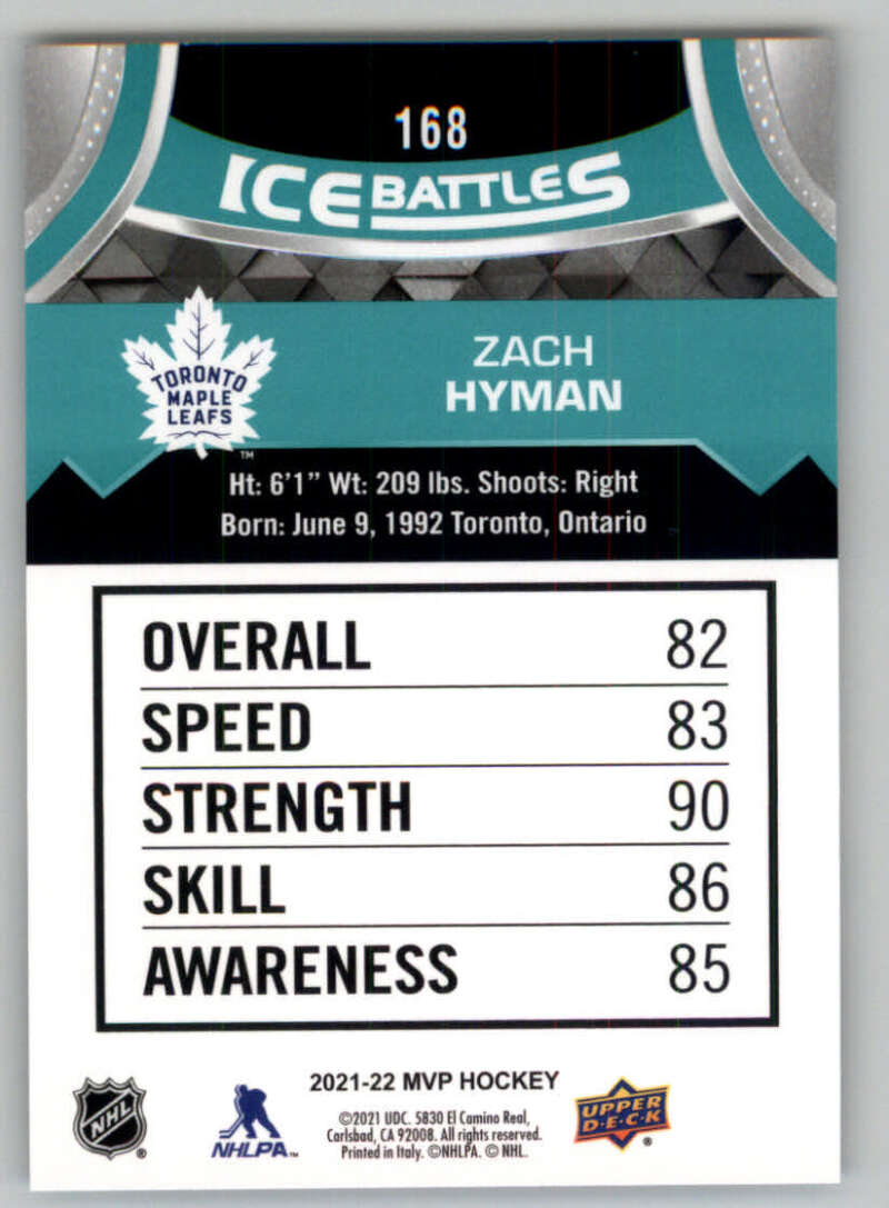 2021-22 Upper Deck MVP ICE BATTLES NHL Hockey Trading Cards Pick From List - Bild 336 von 500