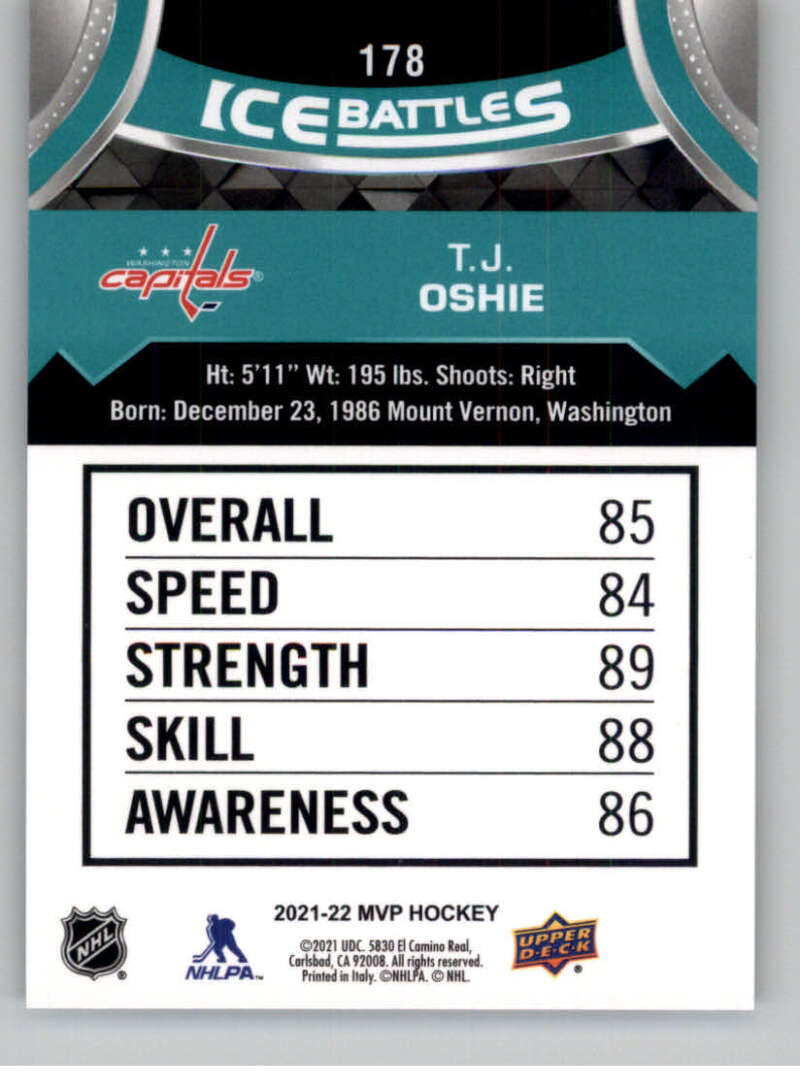 2021-22 Upper Deck MVP ICE BATTLES NHL Hockey Trading Cards Pick From List - Bild 356 von 500