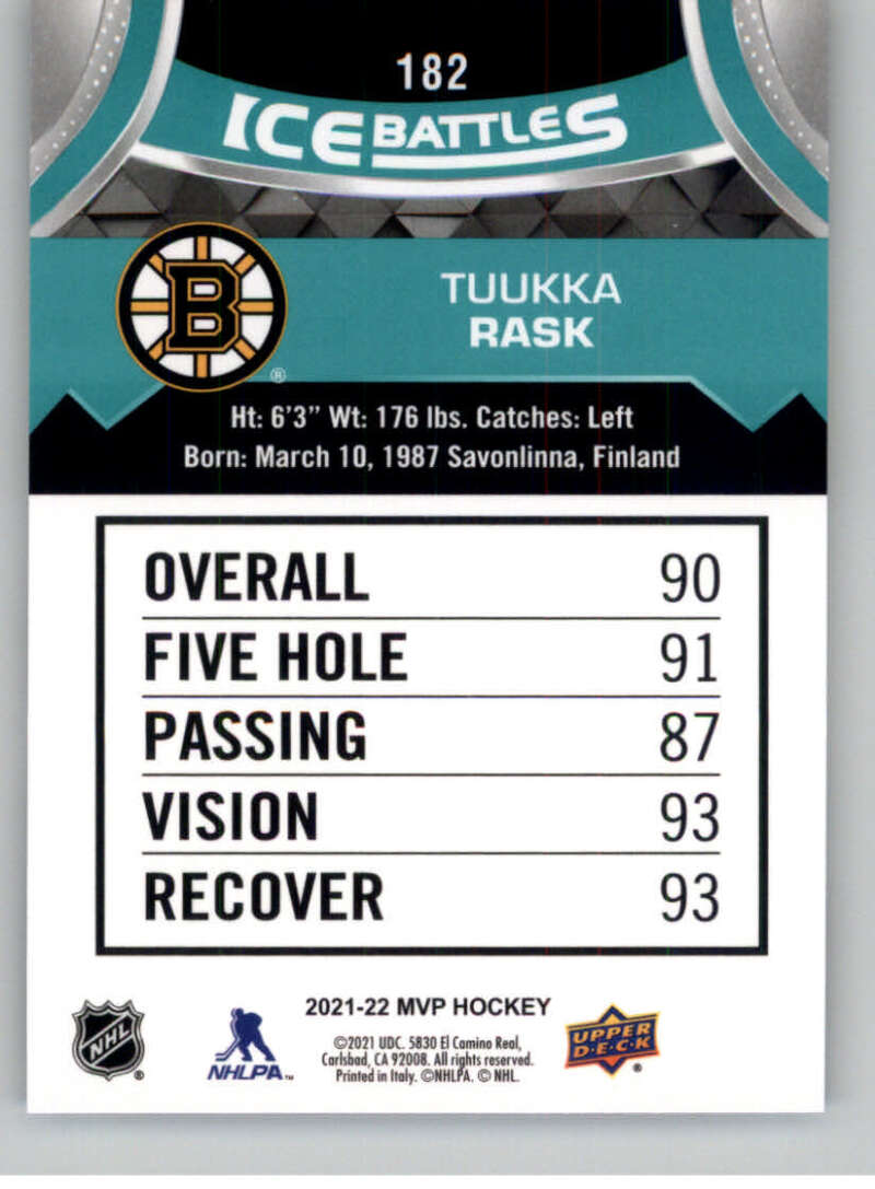 2021-22 Upper Deck MVP ICE BATTLES NHL Hockey Trading Cards Pick From List - Bild 364 von 500