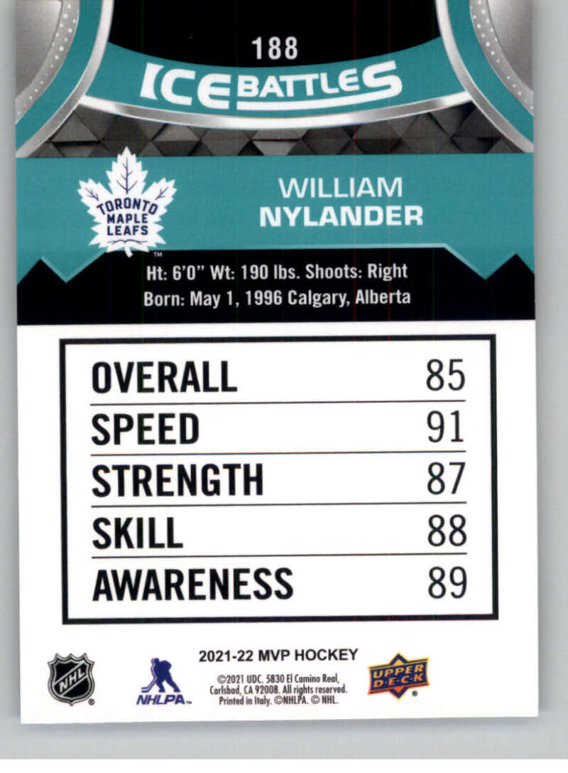 2021-22 Upper Deck MVP ICE BATTLES NHL Hockey Trading Cards Pick From List - Bild 376 von 500